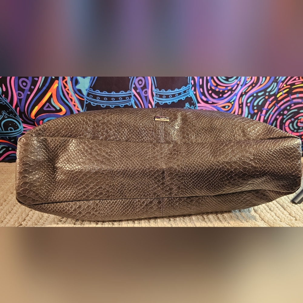 Thirty-one Jewel Dark Gray Leather Hobo Bag - Picture 7 of 12